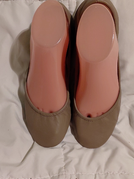 Tieks by Gavrieli taupe leather ballet flats Tieks Taupe Leather Ballet Flats
